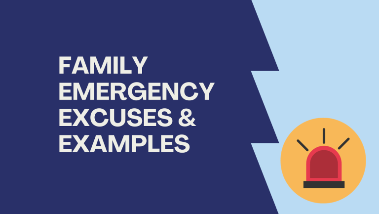 family emergency excuse